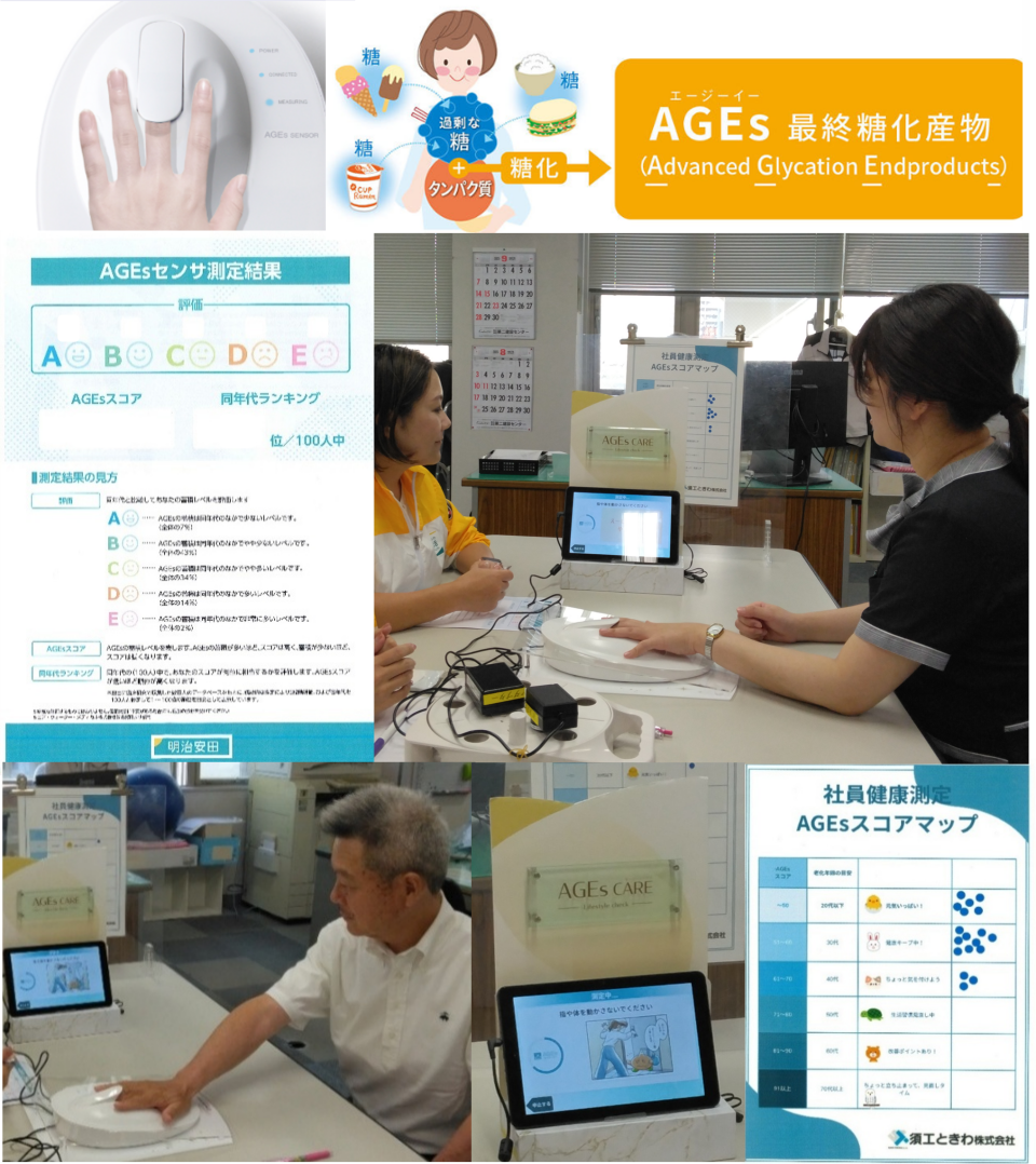 AGEｓ（最終糖化産物）測定会を実施しました。